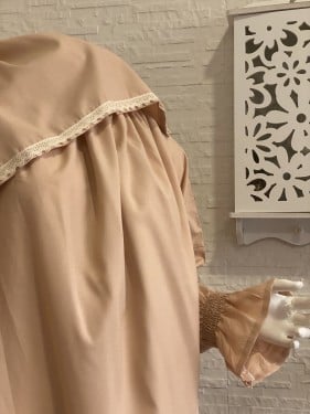 شرشف رداء الصلاة - لف مفتوح للبنات - مشمشي