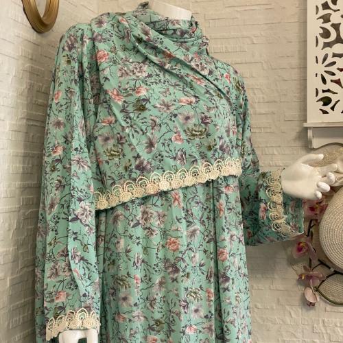 شرشف رداء الصلاة مشجر - لف مفتوح- تيفاني