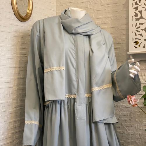 شرشف رداء الصلاة - كرتة بسحاب - سماوي