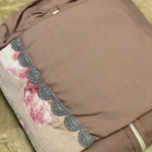 شرشف رداء الصلاة - سحاب - موف بكلفة رمادية