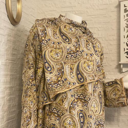 شرشف رداء الصلاة مشجر - لف مفتوح - بيج