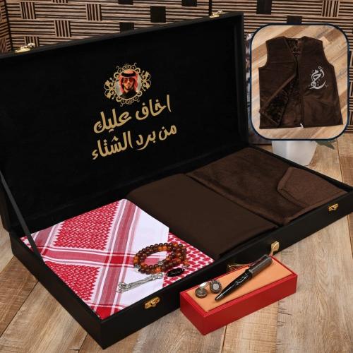 هدايا شتوية بوكس شتوي قماش شماغ سديري