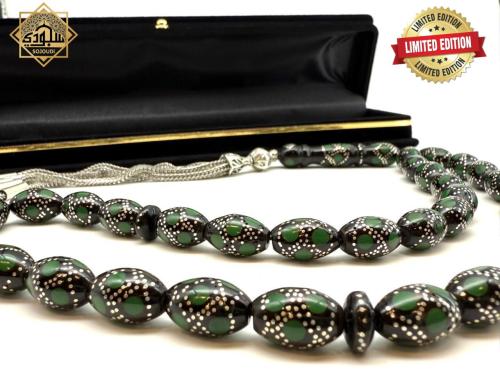سبحة اليسر والجاد بالفضة عيار 925