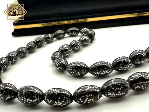 سبحة اليسر بالفضة الخالصة عيار 925 (أسماء الله الحسنى)