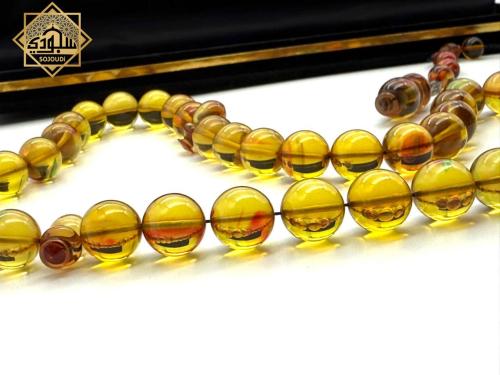 سبحة فاتوران الصفراء - 45 خرزة