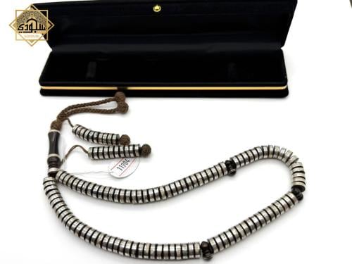 سبحة كوك بالفضة الخالصة عيار 925 وسط