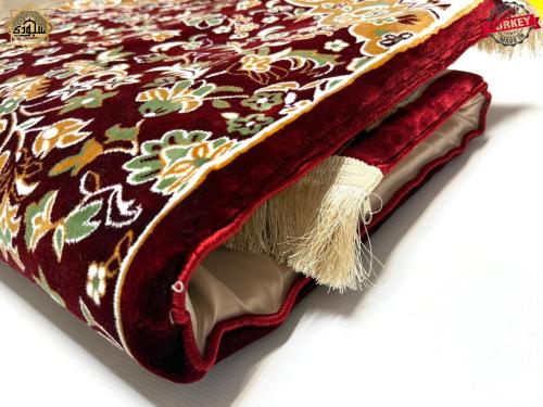 سجادة صلاة فاخرة حريرية مع ضمان ذهبي واستبدال فوري