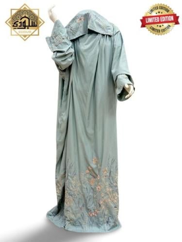 شرشف صلاة لف مطرز فاخر ( رمادي )