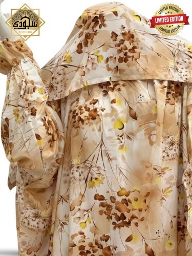 شرشف صلاة لف مفتوح مرد ملكي ( عسلي  )