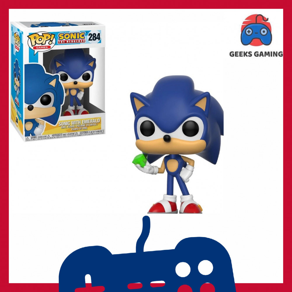 Funko POP Games: Sonic w/ Emerald - Geeksgaming