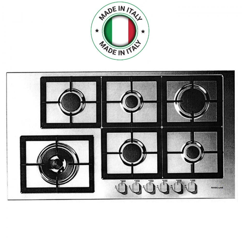 سطح غاز 90 سم 6شعلات مجيك لاين MHL9G6VCS