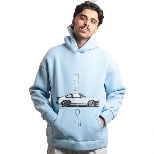 HOODIE PORSCHE SkyBlue