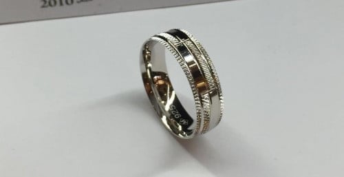 دبلة فضة رجالي عيار 925