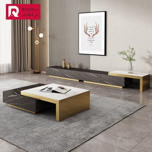 R04817-B طاولة تلفزيون بتصميم فريد