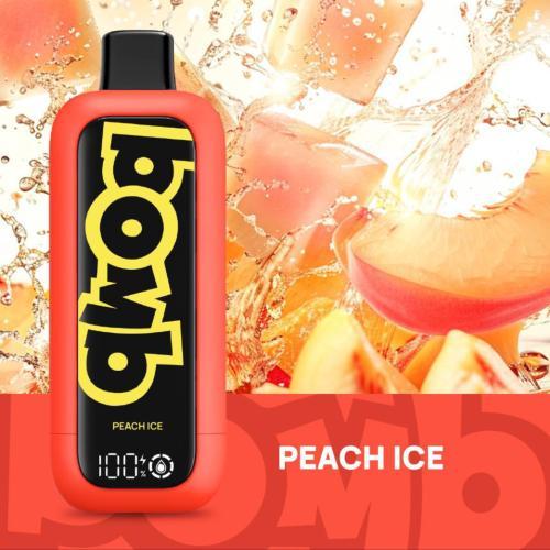سحبة بومب بي دي 14000 موشه بنكهة خوخ ايس BOMB PD 14000 PEACH ICE