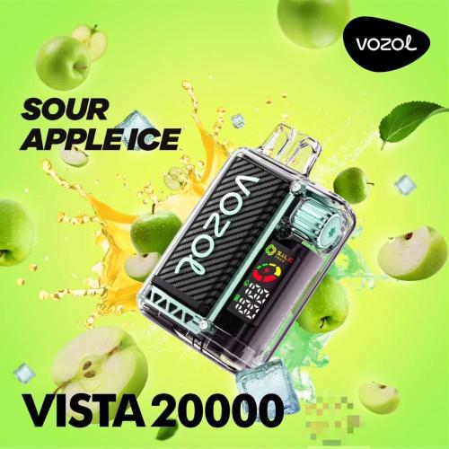 سحبة فوزول فيستا 20000 VOZOL VISTA تفاح حامض ايس SOUR APPLE ICE