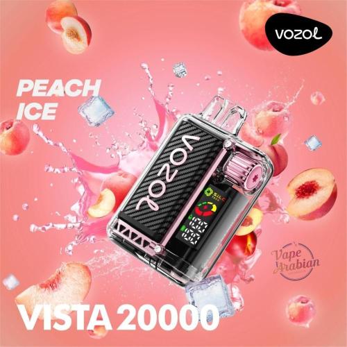 سحبة فوزول فيستا 20000 VOZOL VISTA خوخ ايس PEACH ICE