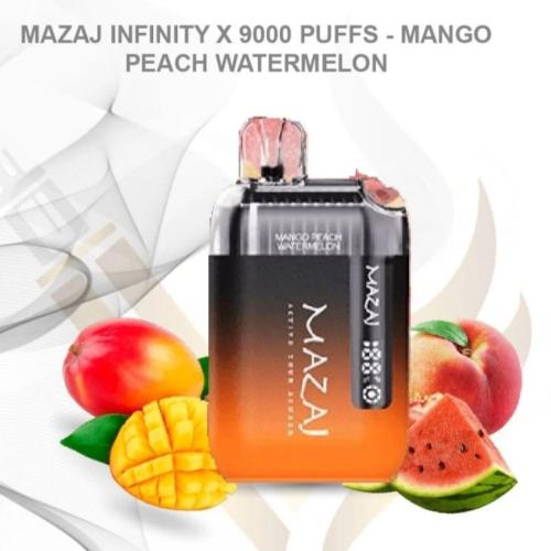 سحبة مزاج انفنتي اكس 9000 موشة مانجو خوخ بطيخ MAZAJ INFINITY X
