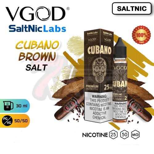 نكهة فيقود توباكو كوبانو بني 20 نيكوتين سولت VGOD Cubano Brown 20MG