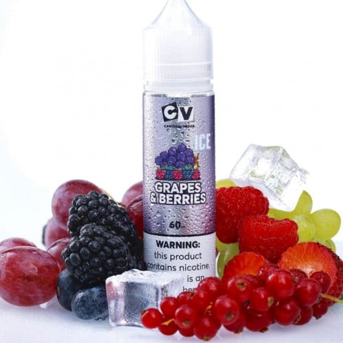 نكهة فيب مكس عنب توت ايس البارده من سي في CV GRAPES & BERRIES ICE