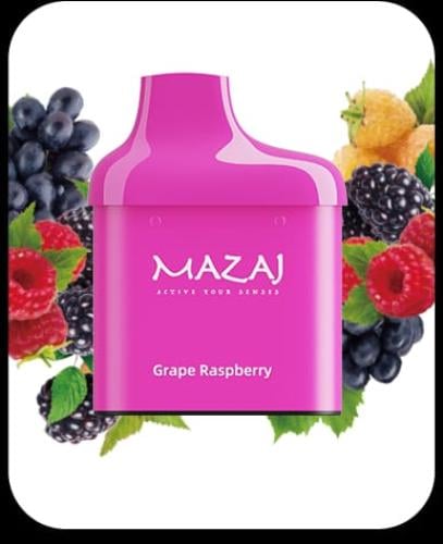 سحبة مزاج سويتش بود عنب توت 12000 موش Mazaj Switch POD GRAPE RASPBERRY