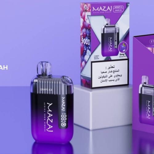 سحبة مزاج انفنتي اكس 9000 موشة عنب اسود MAZAJ INFINITY X
