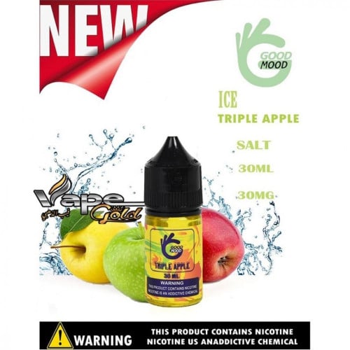 نكهة تفاحتين بارده و رهيبه من قود مود Good Mood Triple Apple ICE