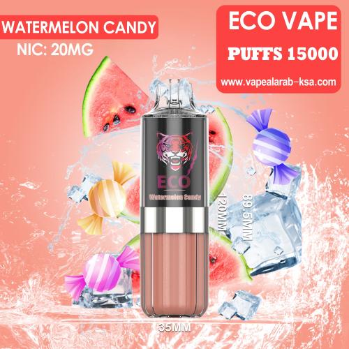 شيشة جاهزة ايكو هوكا بطيخ كاندي 15000 موش من ECO VAPE