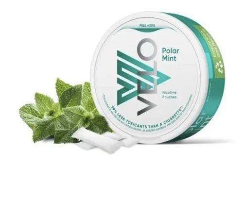 اظرف النيكوتين فيلو علكة النعناع  VELO NICOTINE POUCHES Polar Mint
