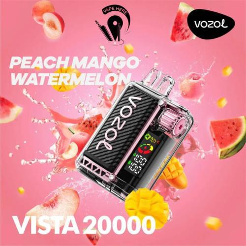 سحبة فوزول فيستا 20000 VOZOL VISTA خوخ مانجو بطيخ  PEACH MANGO WATERMELON