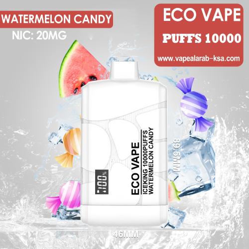 سحبة جاهزة ايكو ايس كنق بطيخ كاندي 10000 موش من ECO VAPE