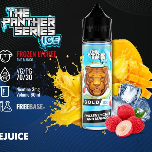 نكهة بنك بانثر قولد ايس فيب ليتشي مانجو الذهبي the panther gold ice