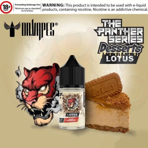 نكهة بنك بانثر لوتس شيز كيك سولت من دكتور فيب Pink Panther Lotus Cheesecake