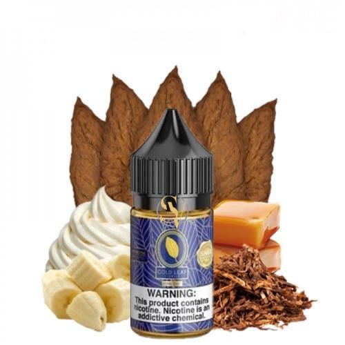 نكهة جولد ليف بنانا سولت كريمة الفانيلا الكاسترد توباكو موز Gold Leaf