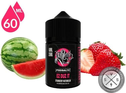 نكهة بطيخ فراولة من روثلس الشهيرة  60ML سولت نيكوتين Ruthless Ez Duz Salt
