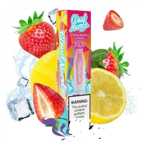 سحبة جاهزة كلاود نيردز 3500 موش بنكهة فراولة ليمون ايس CLOUD NURDZ 3500 Puff