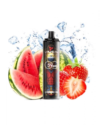 سحبة فنسن 10000 موشة بنكهة ( فراوله و بطيخ ايس 50MG) ستروبيري واتر ميلون ايس VNSN QUAKE
