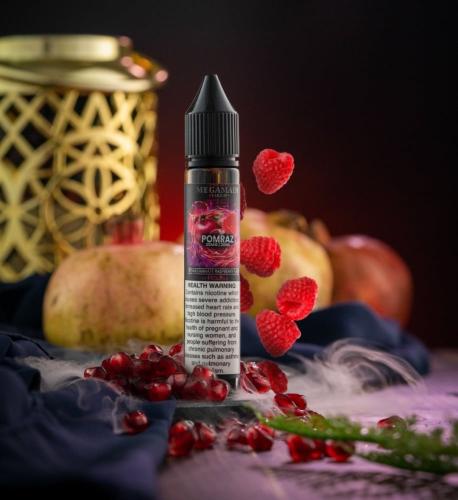 نكهة ميجا ماين رمان رازبيري سولت نيكوتين MEGAMAIN POMRAZ