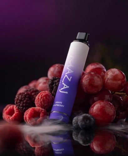 سحبة مزاج 3000 موش عنب توت تيتان قابله للشحن MAZAJ TITAN disposable