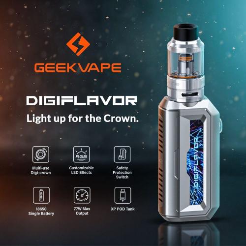 جهاز ديجي فليفور اكس بي كيت 77W شيشة من جيك فيب DIGIFLAVOR XP 77W KIT GEEKVAPE