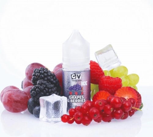 نكهة مكس عنب توت ايس البارده من سي في سولت CV GRAPES & BERRIES ICE