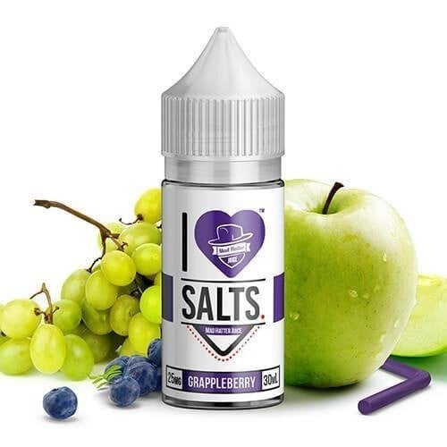 نكهة مكس عنب توت تفاح اللذيذ من اي لوف I LOVE SALTS GRAPPLEBERRY