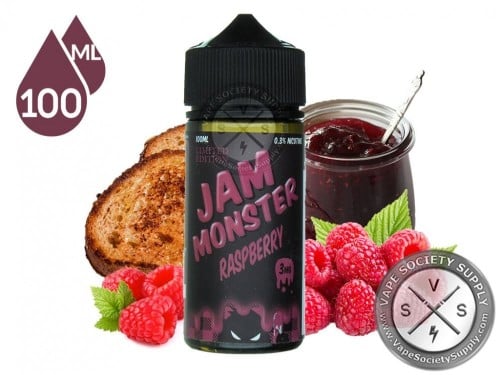 نكهة جام مونستر مربى رازبيري فيب 100 مل Jam Monster Raspberry