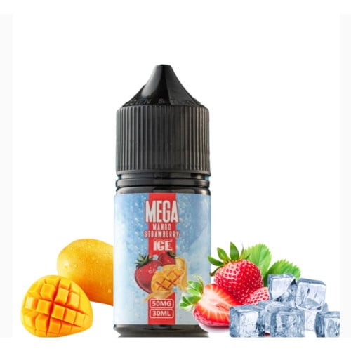 نكهة ميجا مانجو فراولة ايس سولت الرائعة MEGA MANGO STRAWBERRY ICE