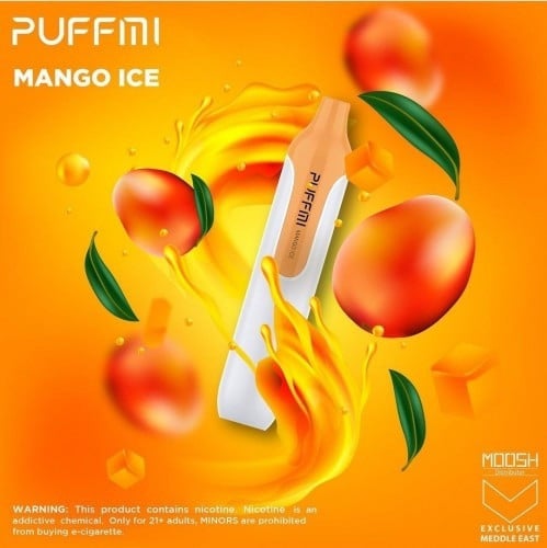 سحبة جاهزة مرة بف مي مانجو ايس 1500 موش PUFFMI MANGO ICE