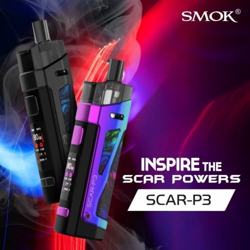 شيشة سكار بي 3 الجديد 80 واط من سموك SMOK SCAR-P3 80W Pod Mod Kit