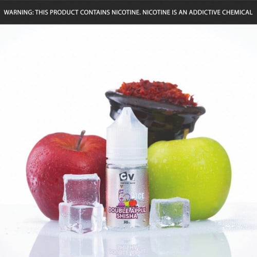 نكهة تفاحتين شيشة بارده من سي في سولت CV shisha double apple ICE