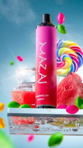 سحبة مزاج ديمون 5000 موشه بطيخ كاندي 20 نيكوتين - Mazaj Demon WATERMELON CANDY