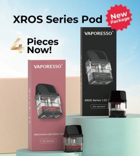 بودات كروس سيريس اكس روز 4 بودات من فابريسو Vaporesso XROS Pods