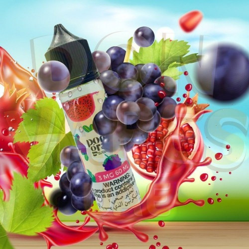 نكهة فيب بوم جريب عنب رمان الشهيرة و اللذيذه من جوسات Pome Grape